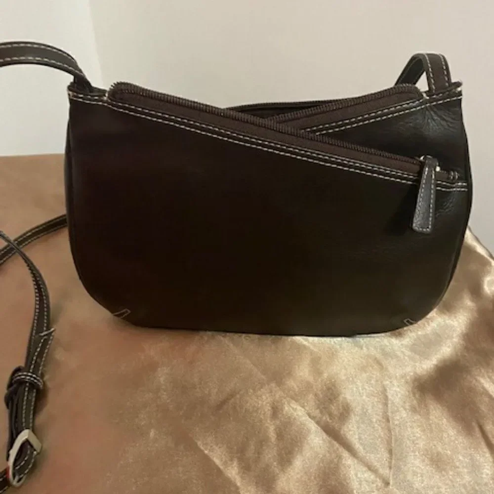 NY & CO Brown leather crossbody bag